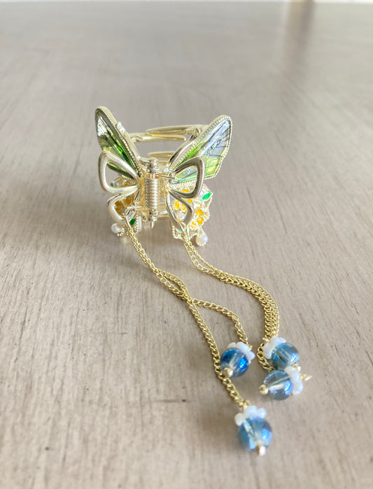 Yellow Butterfly Clip